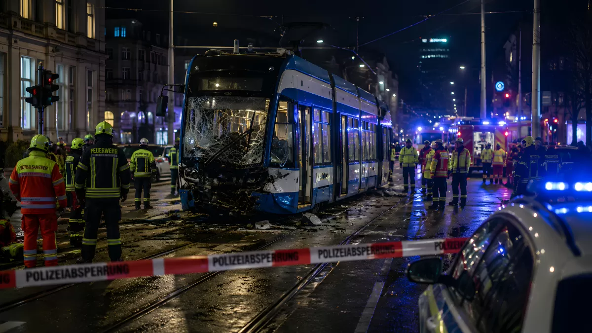 Straßenbahn-Unfall in Hannover
