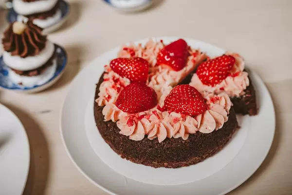 Strawberry Cake Close up (Flip 2019)