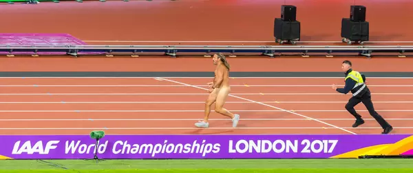 Streaker during London 2017 IAAF World Championschips