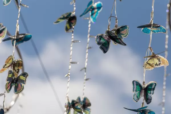 Street decoration on shopping streets in Moscow