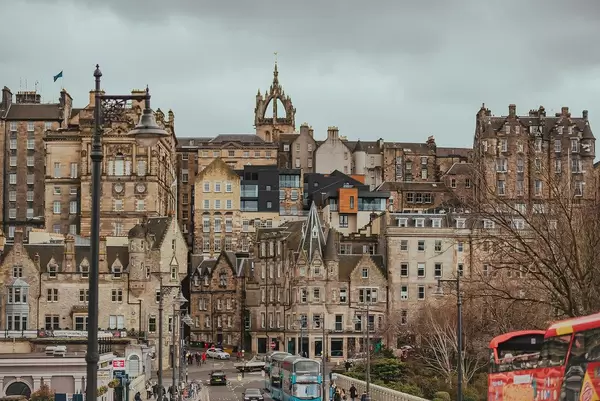 Street view of Edinburgh