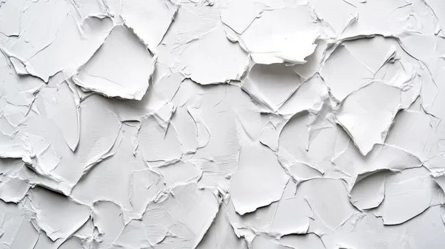 Struktur einer rauhen, weißen Fassade