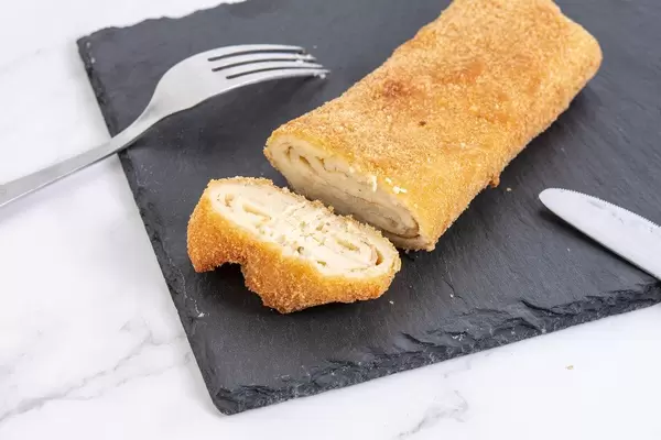 Stuffed Pancake with Cheese and Ham