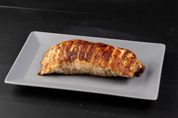 Stuffed Steak meat served on the plate (Flip 2019)