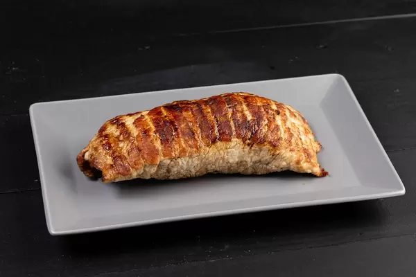 Stuffed Steak meat served on the plate