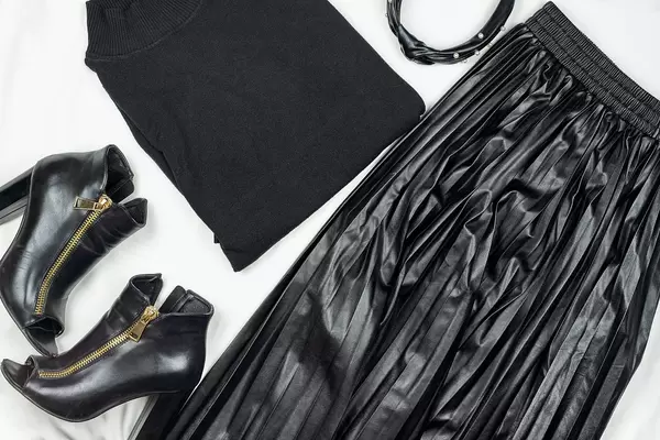 Stylish black female casual outfit set