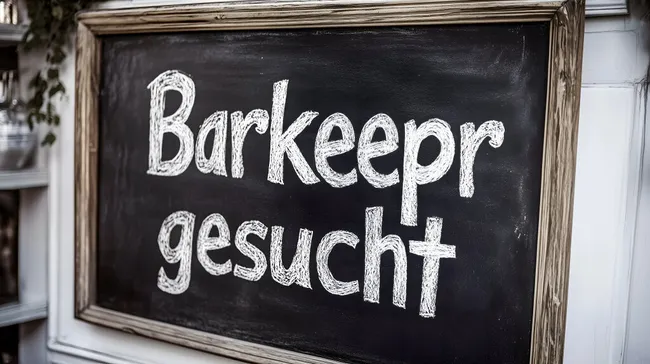 Suche nach Barkeeper in rustikalem Café-Ambiente