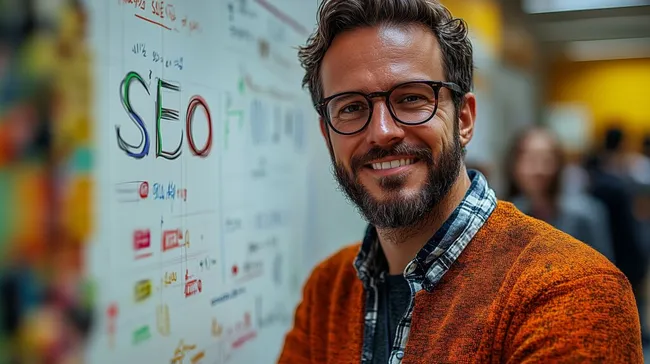 Suchmaschinenoptimierungsexperte präsentiert Strategien
