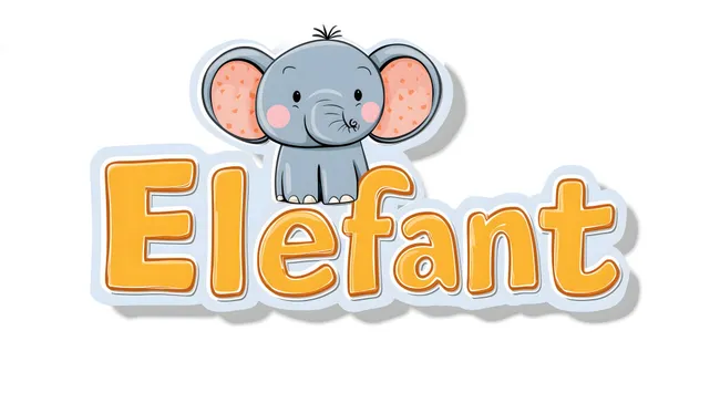 Süßer Elefanten-Sticker für Kinder und Familie