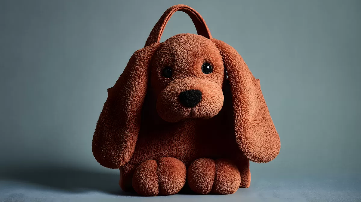 Süßer Plüschhund mit langen Ohren