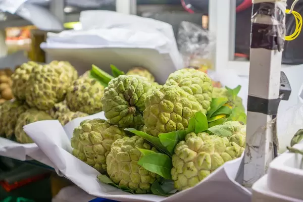 Sugar Apple Exotic Fruit at Ben Thanh Market in Saigon