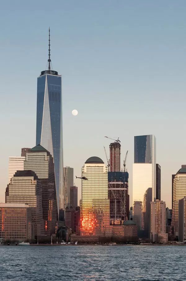 Sunset in New York: World Trade Center