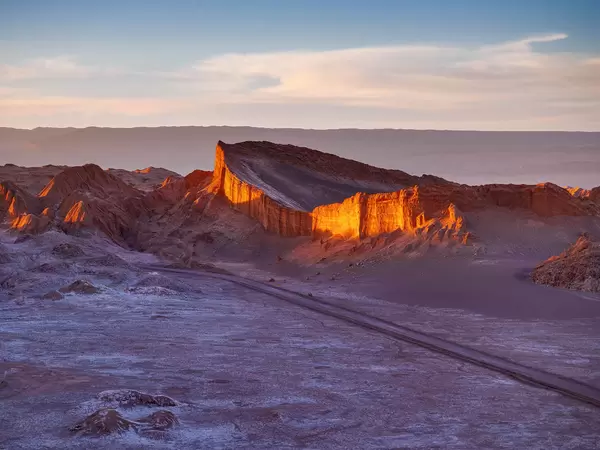 Sunset rays in Chile / Sunset Strahlen in Chile