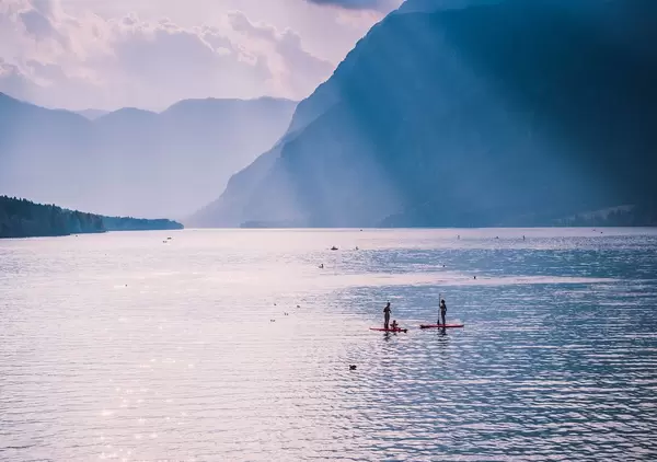 Supping on Bohinj lake