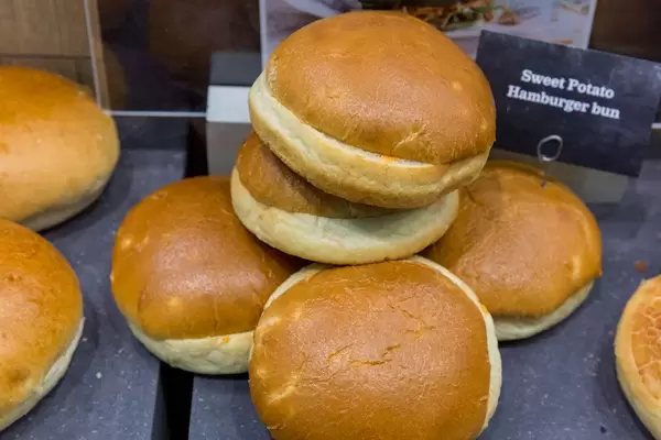 Süßkartoffel Buns (Burgerbrötchen)