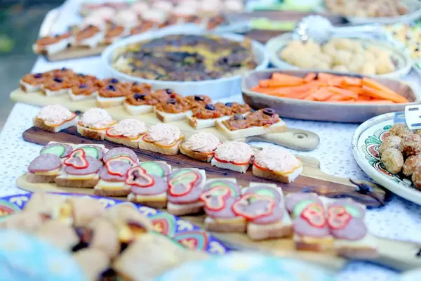 Swedish buffet, homemade small bites for breakfast (Flip 2019)