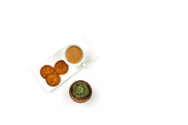 Sweet breakfast at workspace