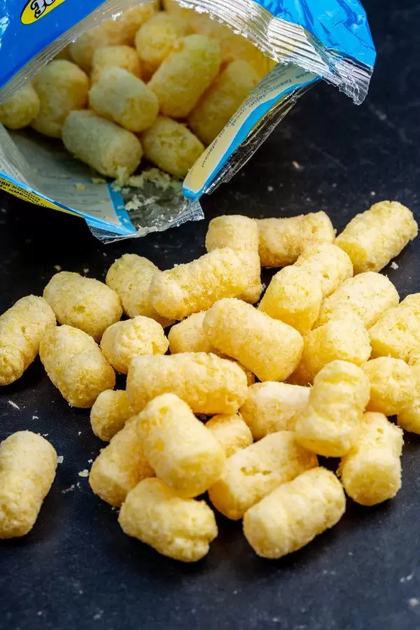 Sweet corn sticks spilled out of the package (Flip 2019)