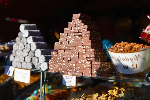 Sweets and chocolate at Christmas market (Flip 2019)