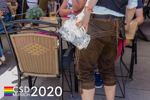 Symbolbild für bayrische Traditionen mit dem Bildtitel "CSD Munich 2020"
