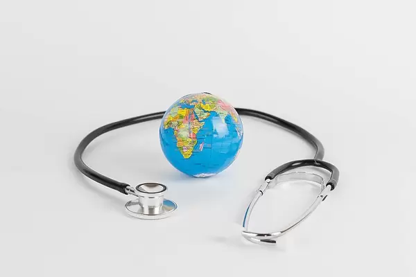 Symbolbild für das gesundheitliche Wohl der Menschheit auf der Erde