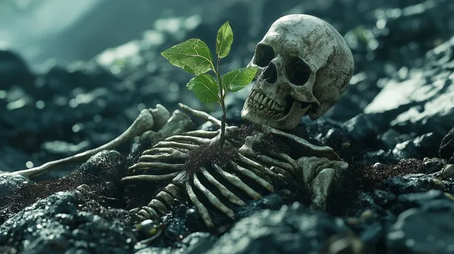 Symbolbild: Neues Leben aus dem Tod