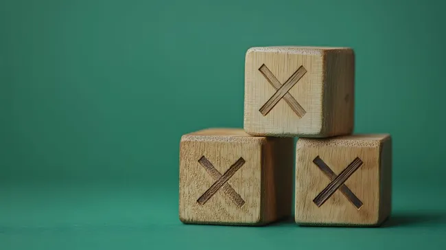 Symbolische Würfel auf grünem Hintergrund