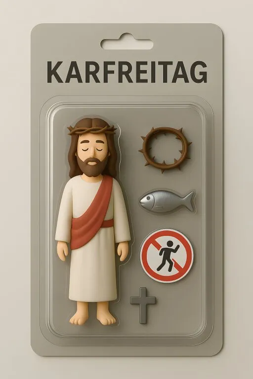 Symbolisches Religiöses Stockfoto mit Jesus-Figur