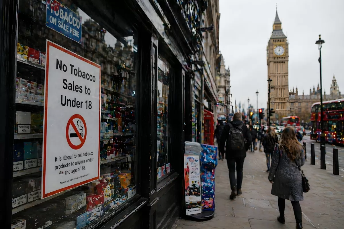 Tabakverbot für in England für Jahrgänge ab 2009