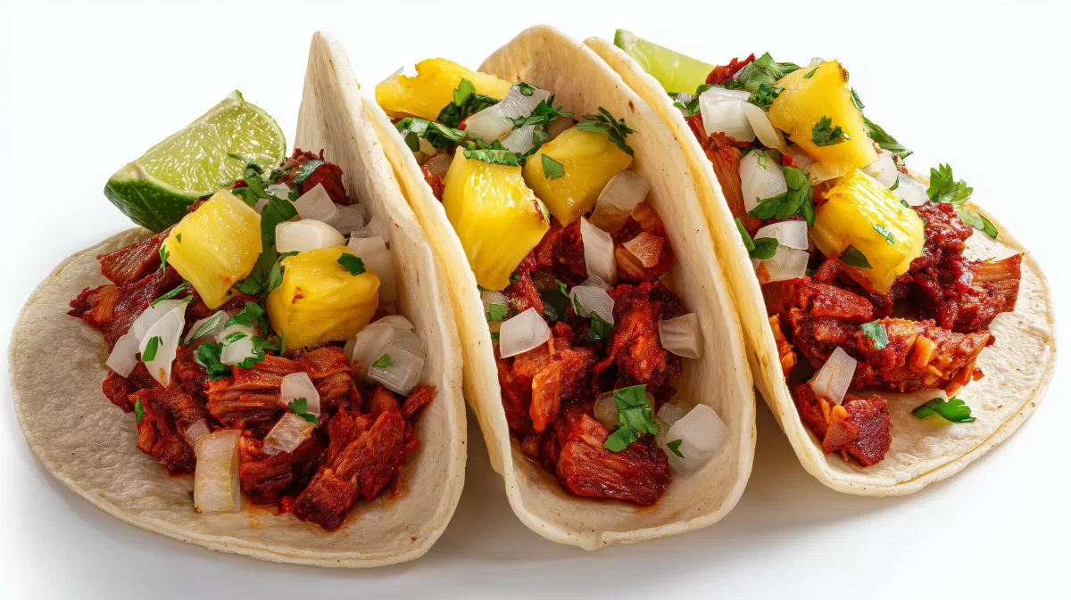 Tacos al Pastor mit Ananas und Koriander