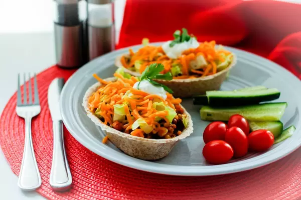 Tacos Bowl mit Gemüse