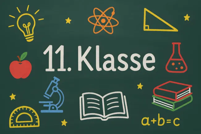 Tafelzeichnungen für den Schulunterricht der 11. Klasse