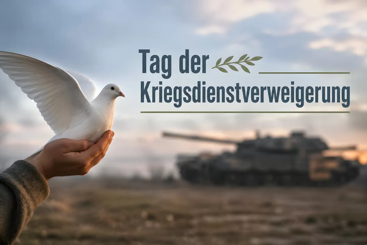 Tag der Kriegsdienstverweigerung am 15. Mai 2026