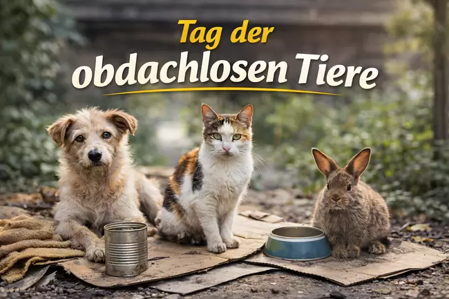 Tag der obdachlosen Tiere am 25. April