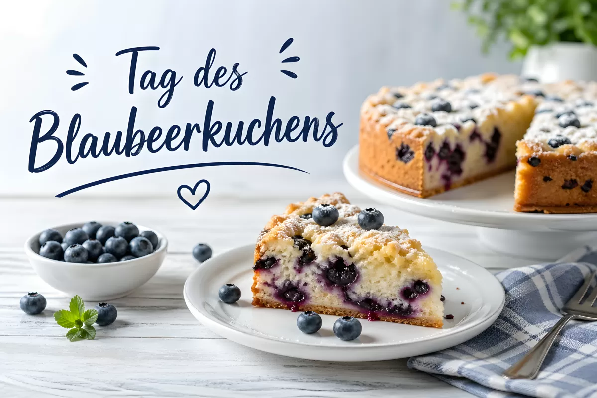 Tag des Blaubeerkuchens am 28. April