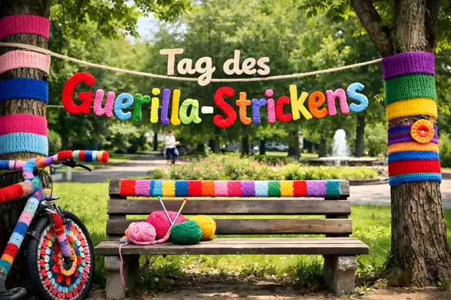 Tag des Guerilla-Strickens am 11. Juni
