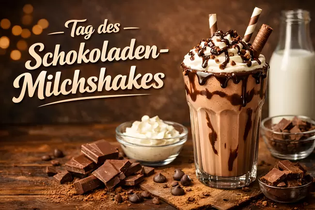 Tag des Schokoladen-Milchshakes am 12. September