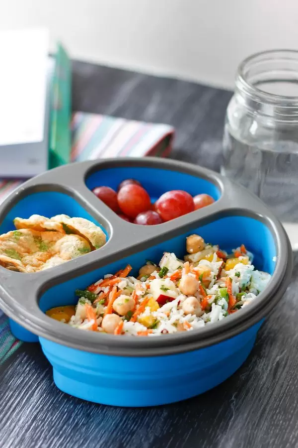 Taking homemade meal to work in a bento lunch box