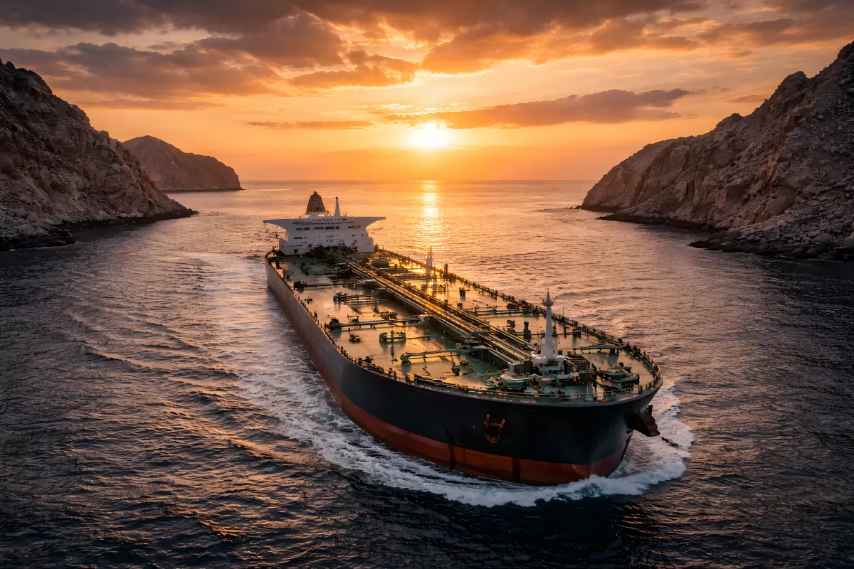 Tanker an der Straße von Hormus