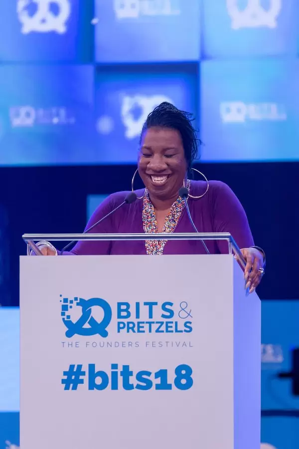 Tarana Burke at a speech