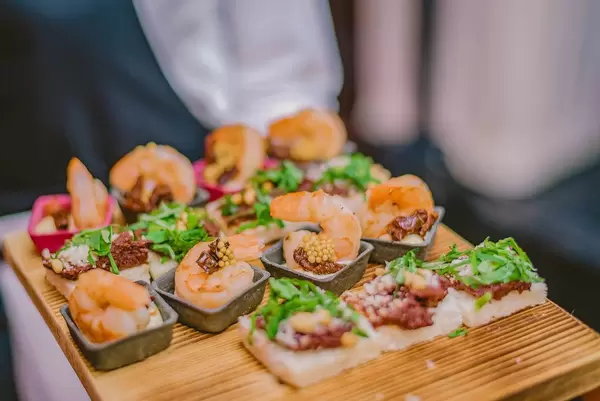 Tasty shrimp appetizer