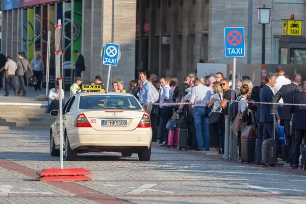 Taxi am Messegelände in Berlin
