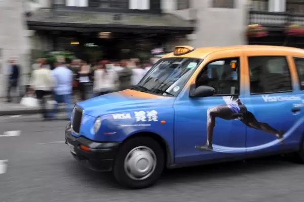 Taxi in London während Olympia 2012