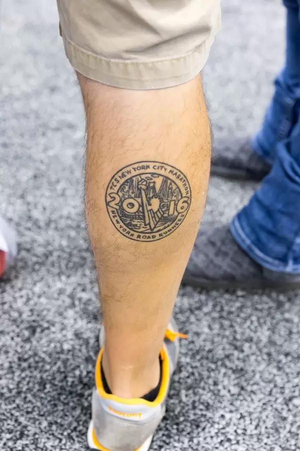 TCS New York City Marathon 2016 tattoo