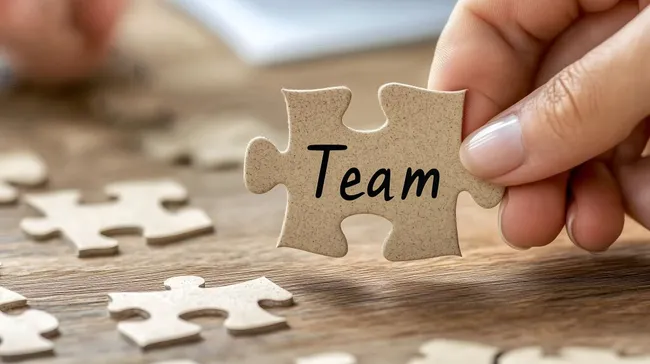 Teamwork und Zusammenhalt - Puzzle-Konzept