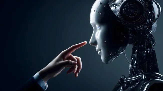 Technologische Verschmelzung - Mensch trifft Roboter