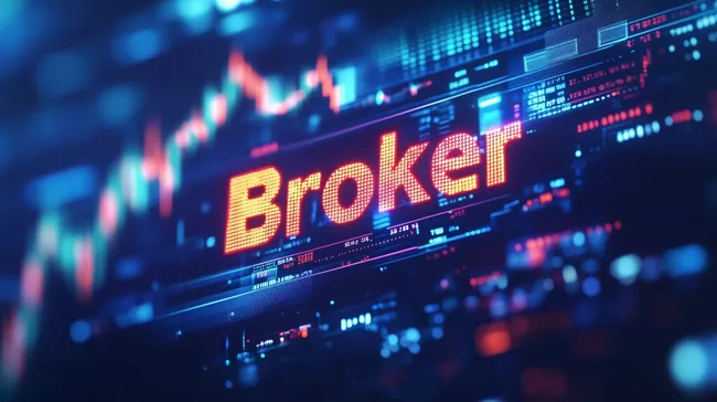 Technologischer Finanzhandel mit Börsenchart-Grafiken