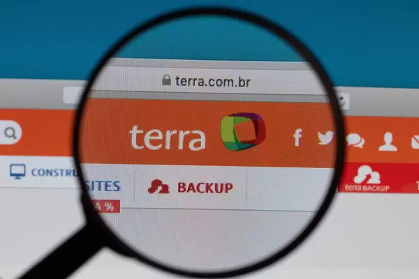 Terra logo under magnifying glass