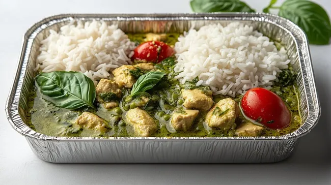 Thailändisches Grünes Curry mit Jasminreis