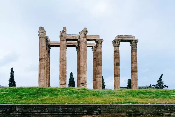 The Acropolis, with the Temple of Jupiter in the Foreground